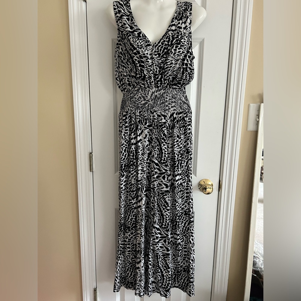 Black & White Animal Print jumpsuit